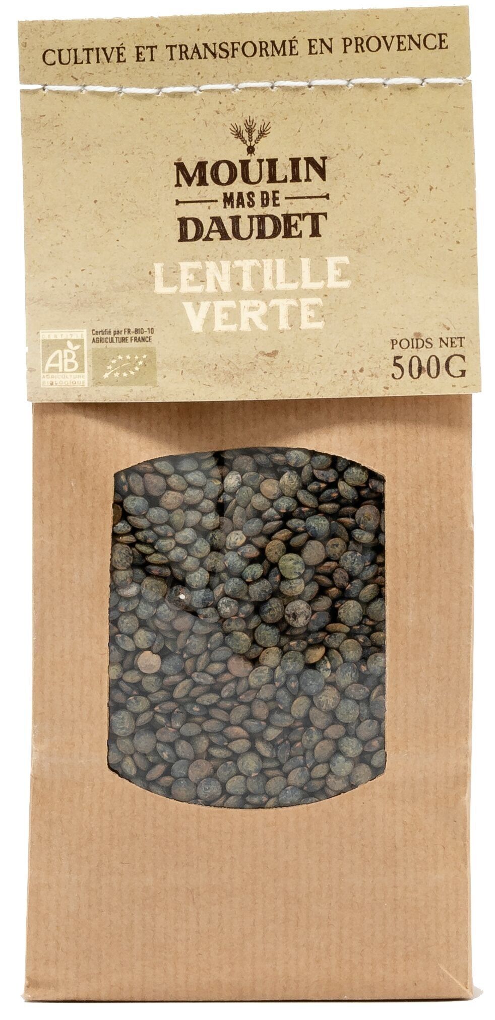 Organic green lentils from Provence – 500g