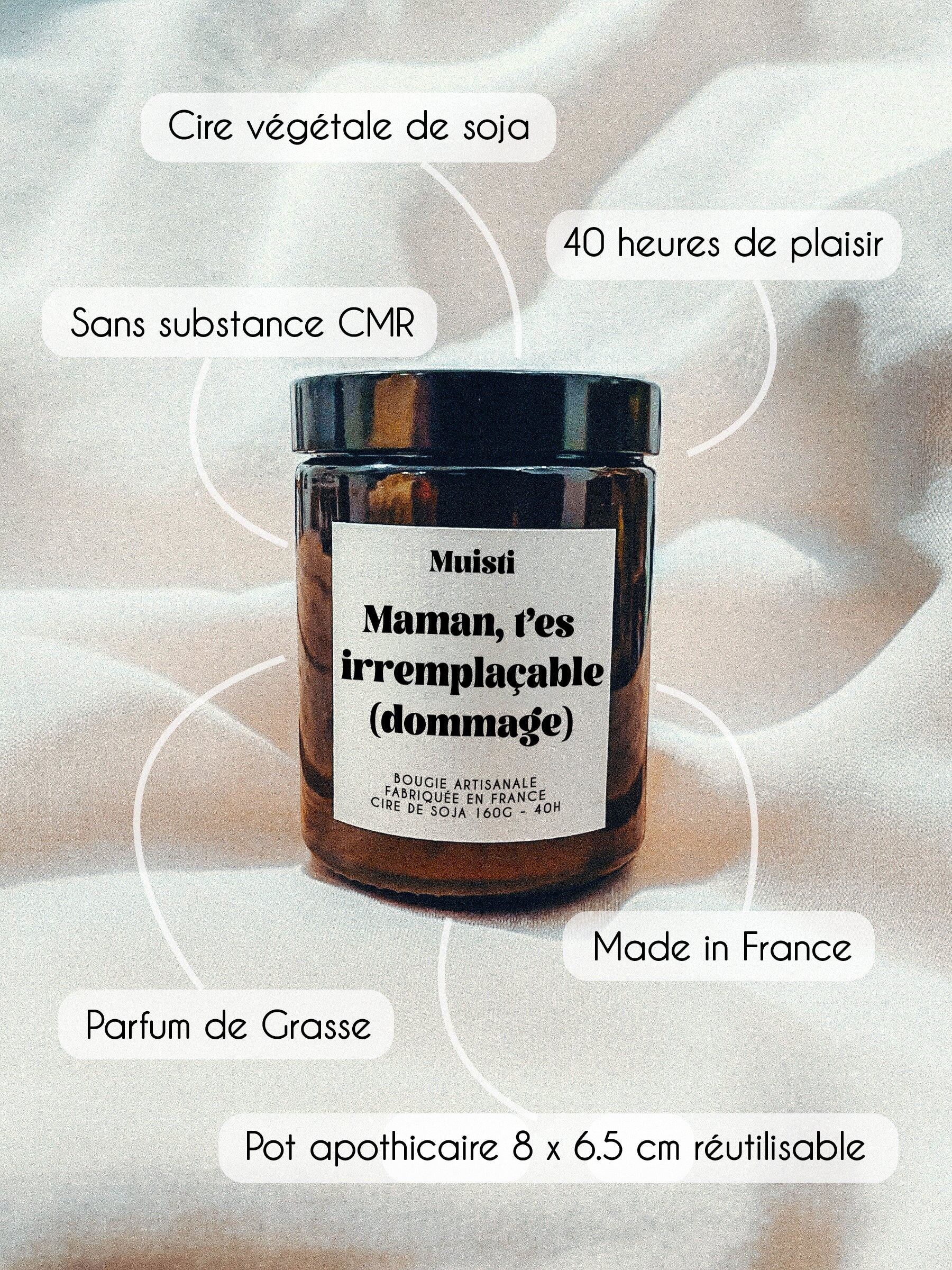 Bougie Parfumée - Maman t'es irremplaçable (dommage) - Fête des mères