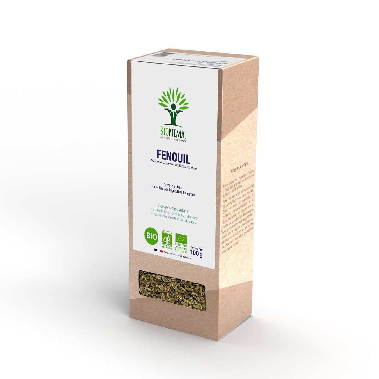 Planta de hinojo para infusión orgánica 100 g