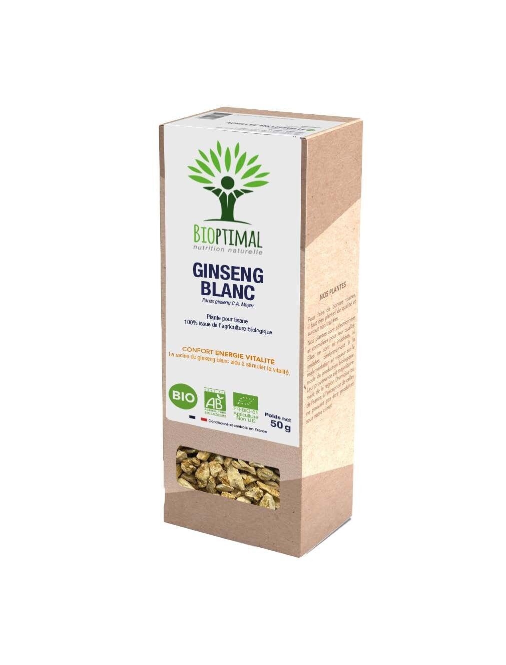 Ginseng blanc Plante pour tisane Bio 50g