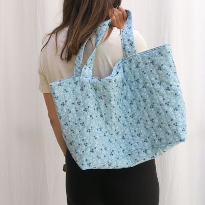 Borsa tote in cotone trapuntato BUNDI