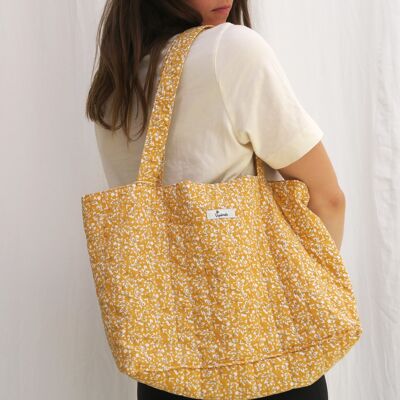 Borsa tote in cotone trapuntato BUNDI