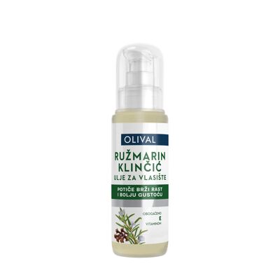 Aceite de romero y clavo para el cuero cabelludo