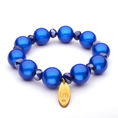 LizzyMae brazalete Galaxy Pearl - kobalt+kry 14mm