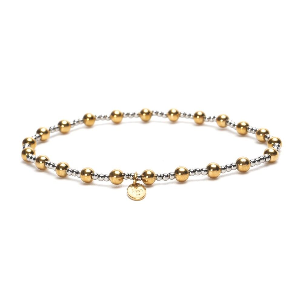 Brassard LizzyMae acier inoxydable - doré + argent