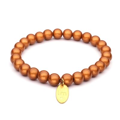 Brazalete LizzyMae Galaxy Pearl - almendra