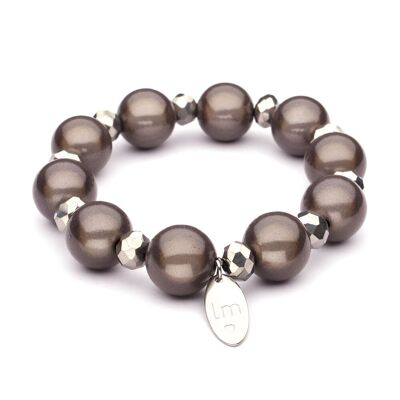 LizzyMae brazalete Galaxy Pearl - antraciet+kry