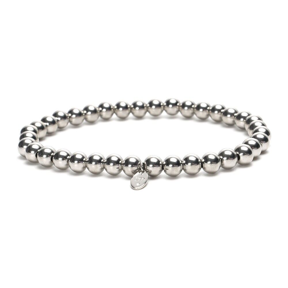 Bracciale LizzyMae in acciaio inossidabile - argento 6 mm