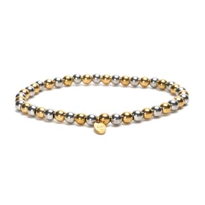 Bracciale LizzyMae in acciaio inossidabile - goud-zilver 5mm