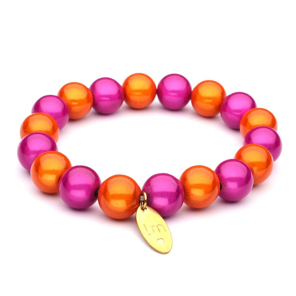 Fascia da braccio LizzyMae Galaxy Pearl - arancione-rosa