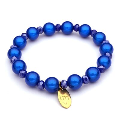 LizzyMae brazalete Galaxy Pearl - kobalt+kry