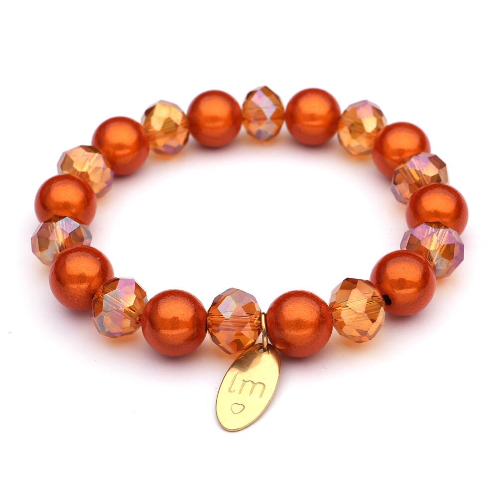 Fascia da braccio LizzyMae Galaxy Pearl - arancione+cristallo