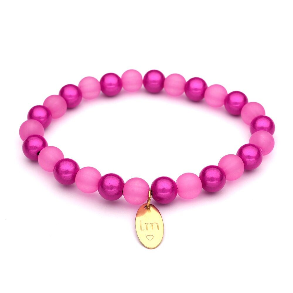 LizzyMae bracciale Galaxy Pearl - candypink-ice