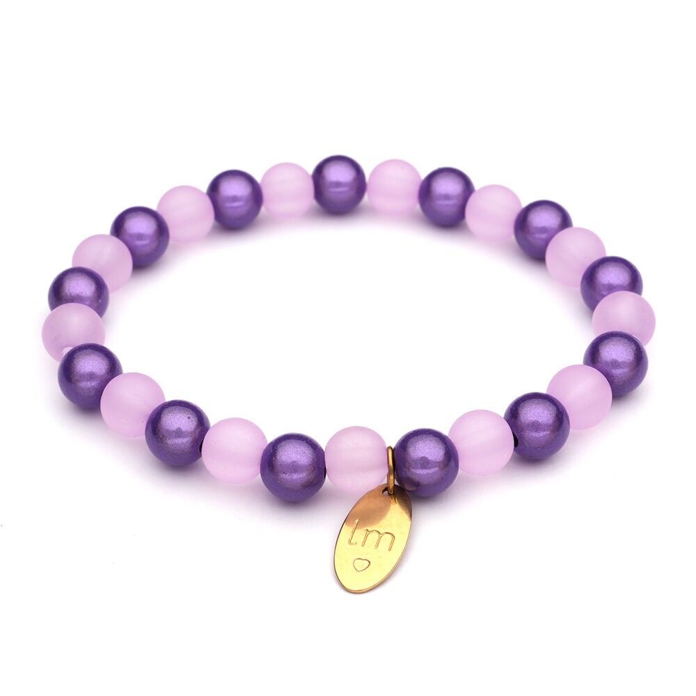 LizzyMae bracciale Galaxy Pearl - lilla-ghiaccio