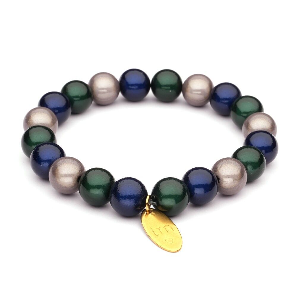 Fascia da braccio LizzyMae Galaxy Pearl - donkergroen-navy-grijs 10mm