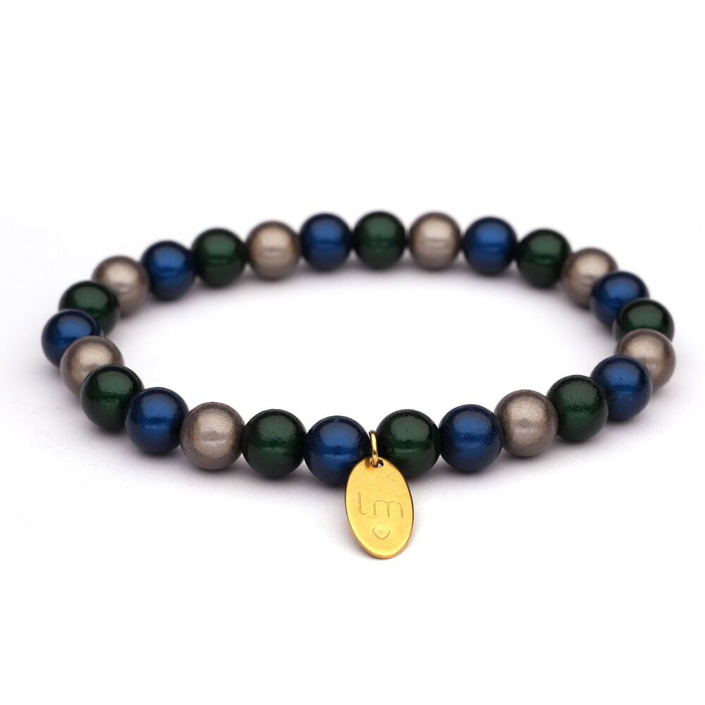 Fascia da braccio LizzyMae Galaxy Pearl - bianco sporco-blu scuro-donkergroen