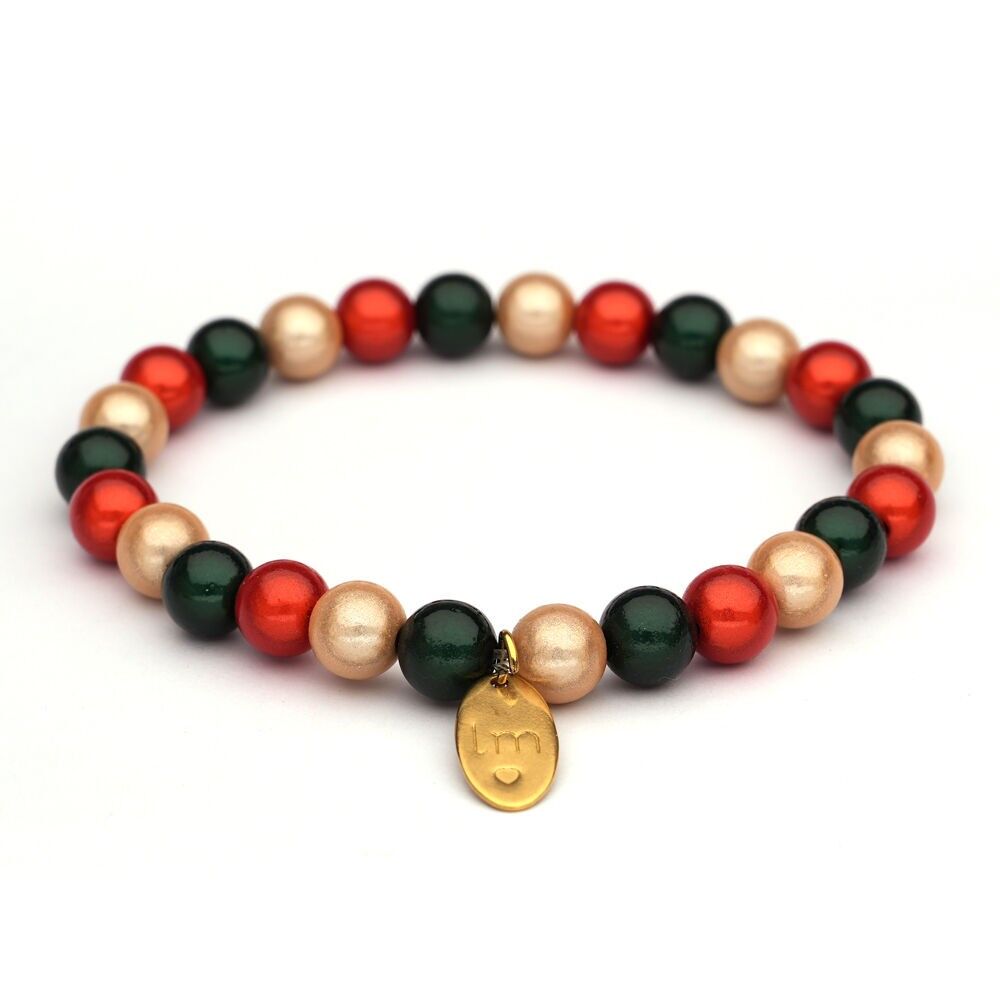 Fascia da braccio LizzyMae Galaxy Pearl - beige-rood-donkergroen