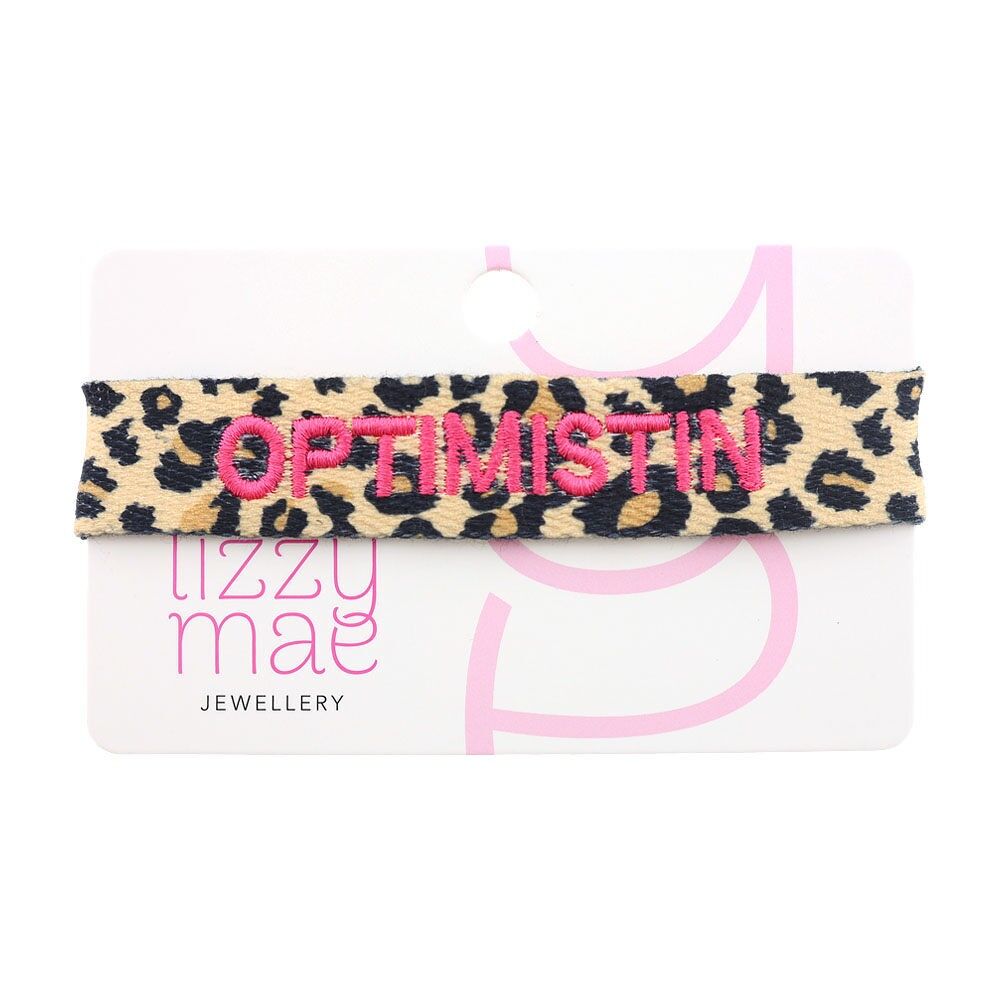 Bracciale statement Optimistin, leopardo