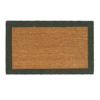 Mon tapis imprimé en fibre de coco avec bordure verte