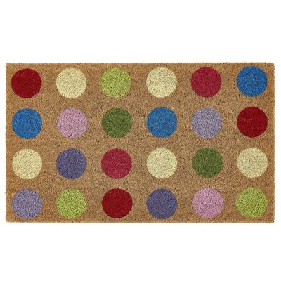 Mon tapis imprimé pois de coco