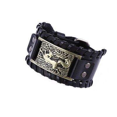 Leather Bracelet Kit | 21cm | Black and brown
