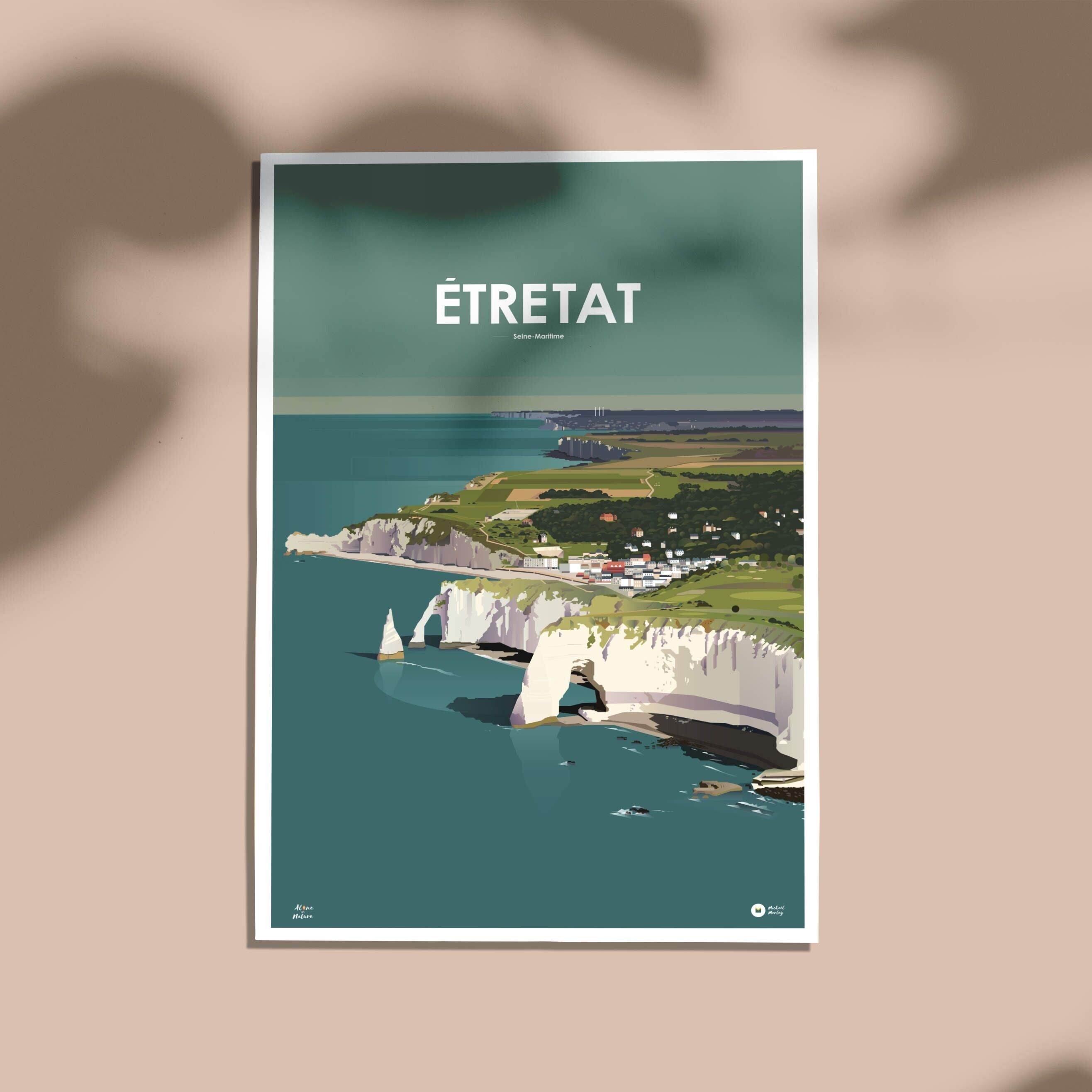 Karte der Klippen von Etretat