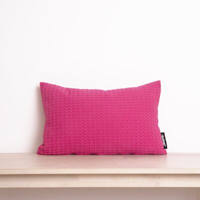 Federa per cuscino a nido d'ape 100% cotone Fucsia 30x50 cm