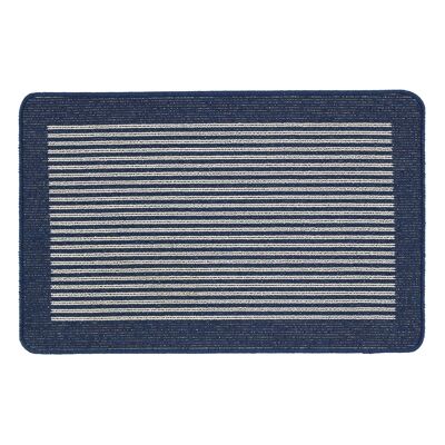 My Mat Resistente a las Manchas Duradero - Rayas Azul Marino