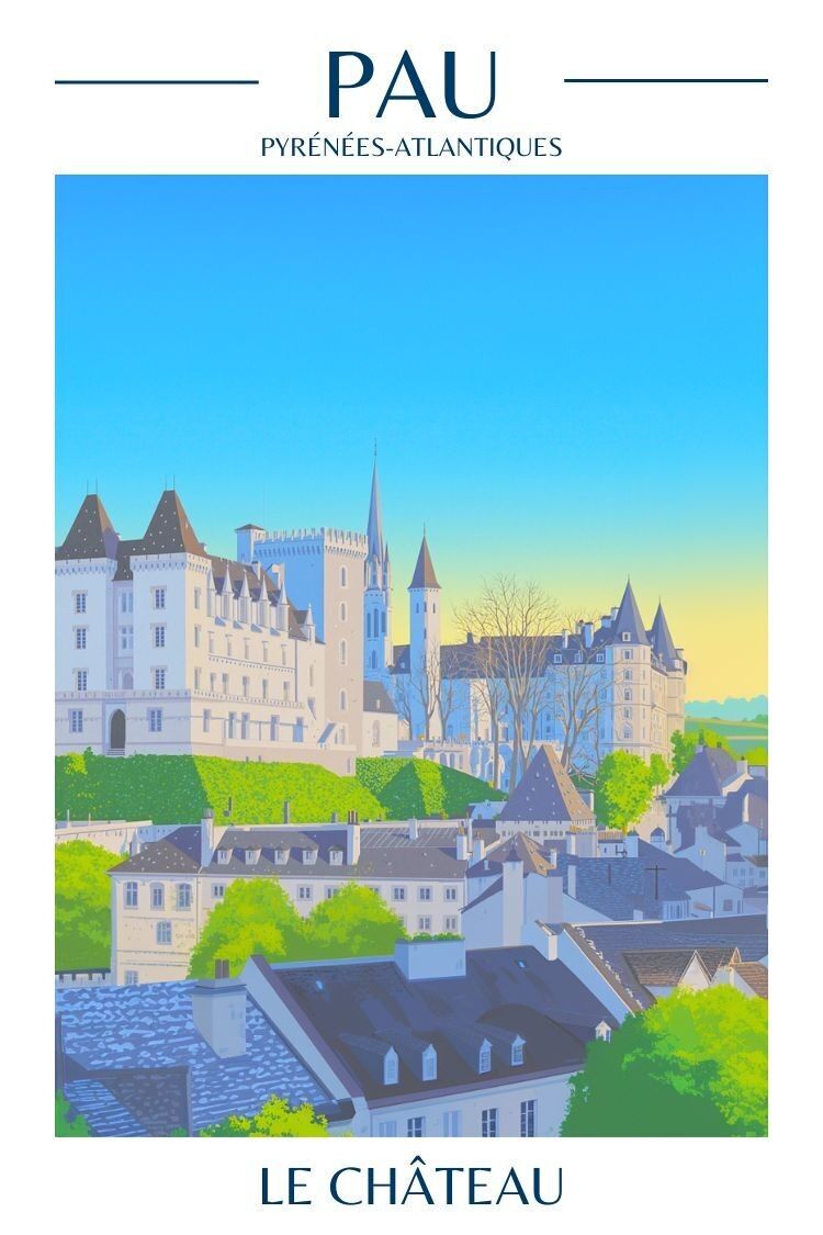 Pau Poster - Das Schloss