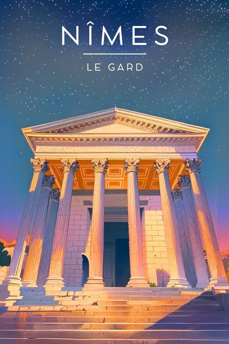 Nîmes-Plakat - Gard-Nachtshow
