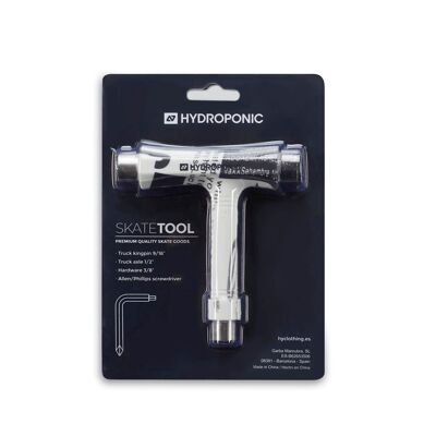 chiave Skateboard HYDROPONIC H0017-14 T-TOOL STAMPA Lettere