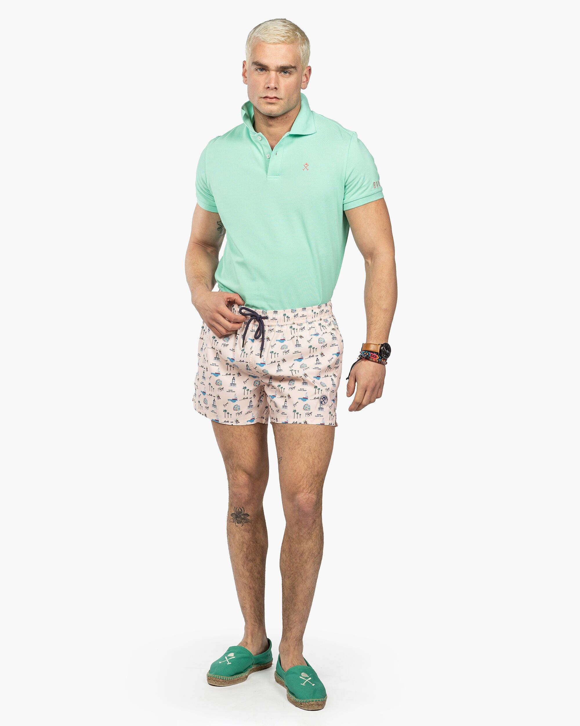 Costume da bagno corto da uomo con stampa MUELLE UNO - 909323010