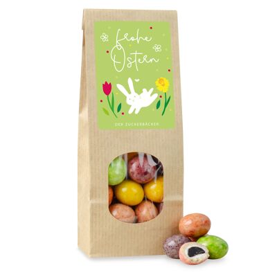 Palline di liquirizia finissime ricoperte di yogurt Sacchetto di carta Buona Pasqua