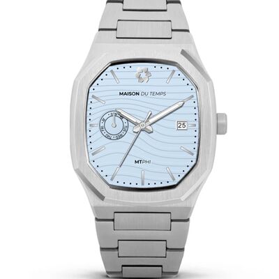 MTPhi Day-Date Acero Azul