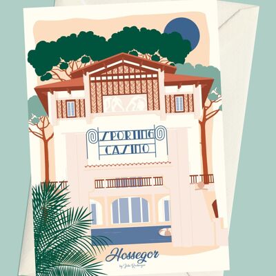 Carte Postale HOSSEGOR, Le Sporting