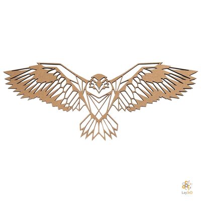 Lay3rD Lasercut - Decorazione da parete in legno - Aquila - Geometrico - Mini-MDFMini-Eagle