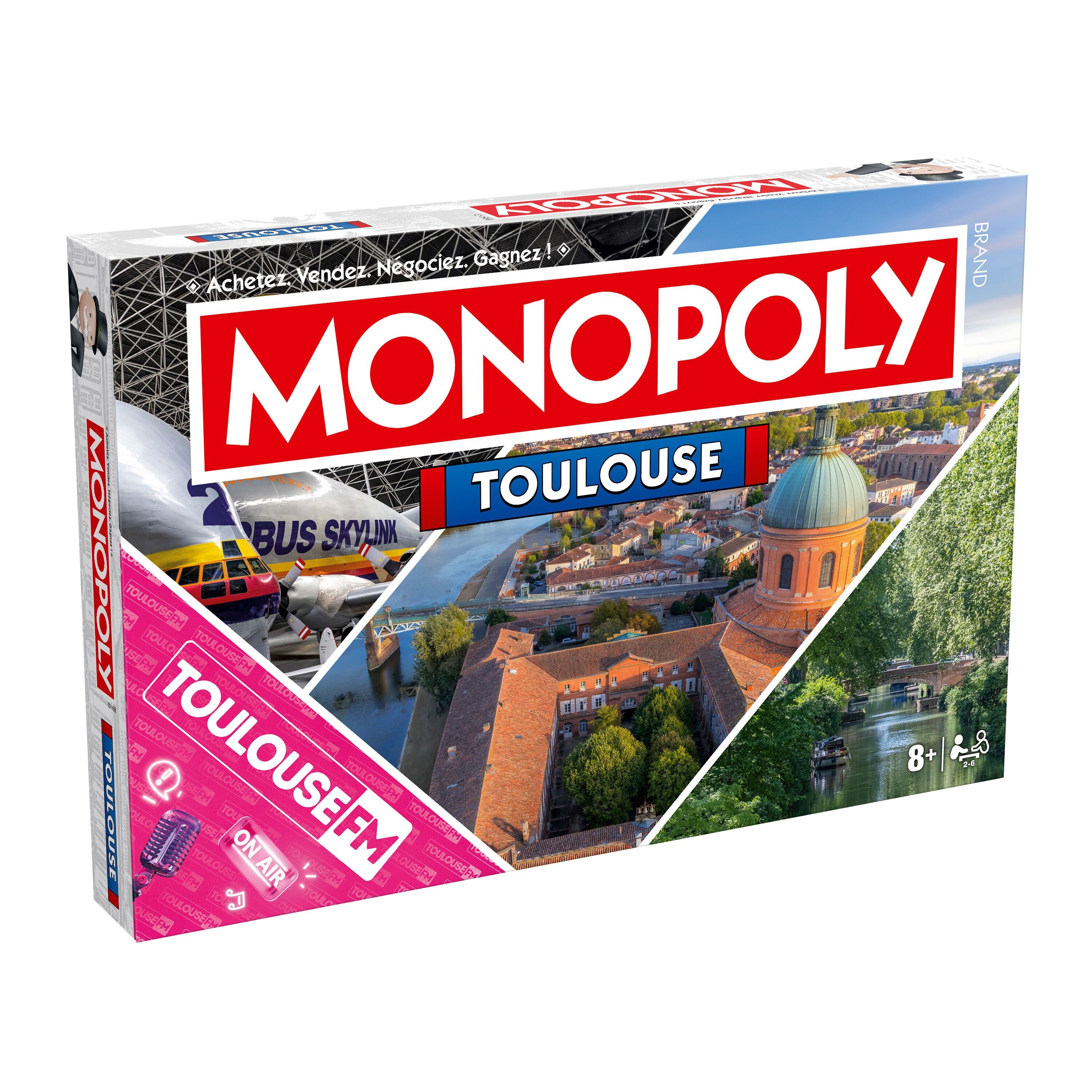 MONOPOLY TOULOUSE – Brettspiel – Städte & Regionen Edition – Hasbro Winning Moves – Geschenkidee