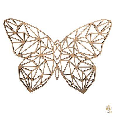 Lay3rD Lasercut - Decorazione da parete in legno - Farfalla - Geometrica - Mini-MDFMini-Butterfly