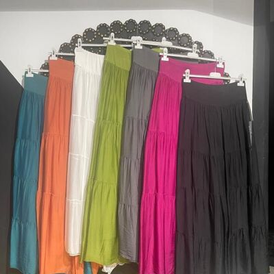 Gonna-pantaloni in seta a gradini B2B di alta qualità