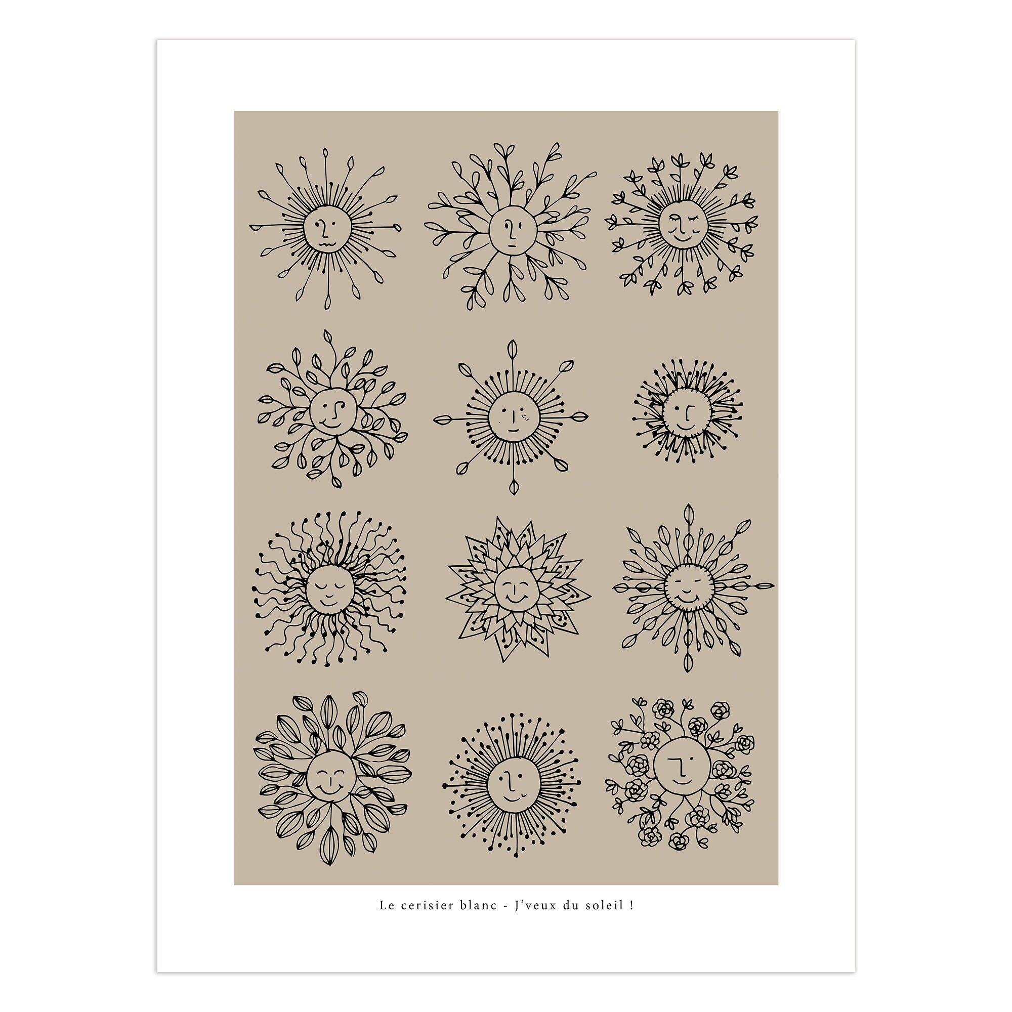 Poster "I want sun!"