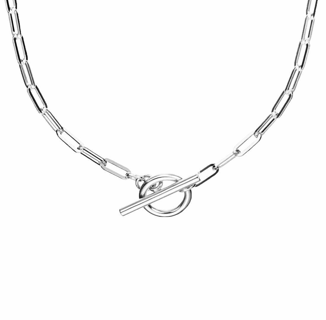 Collana con graffetta a levetta