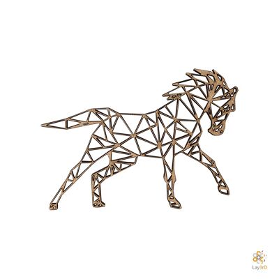 Lay3rD Lasercut - Décoration murale en bois - Cheval - Géométrique - Mini-MDFMini-Cheval