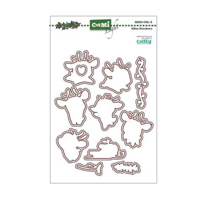 Fustelle sottili per timbri Xmas Reindeers