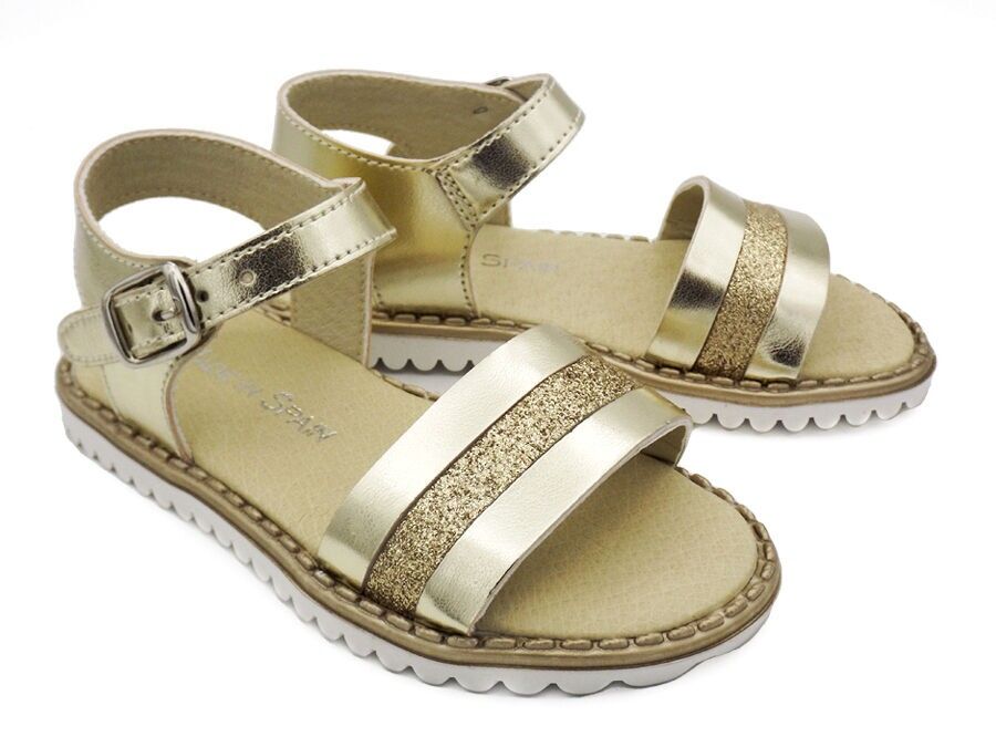 Goldene Kindersandale