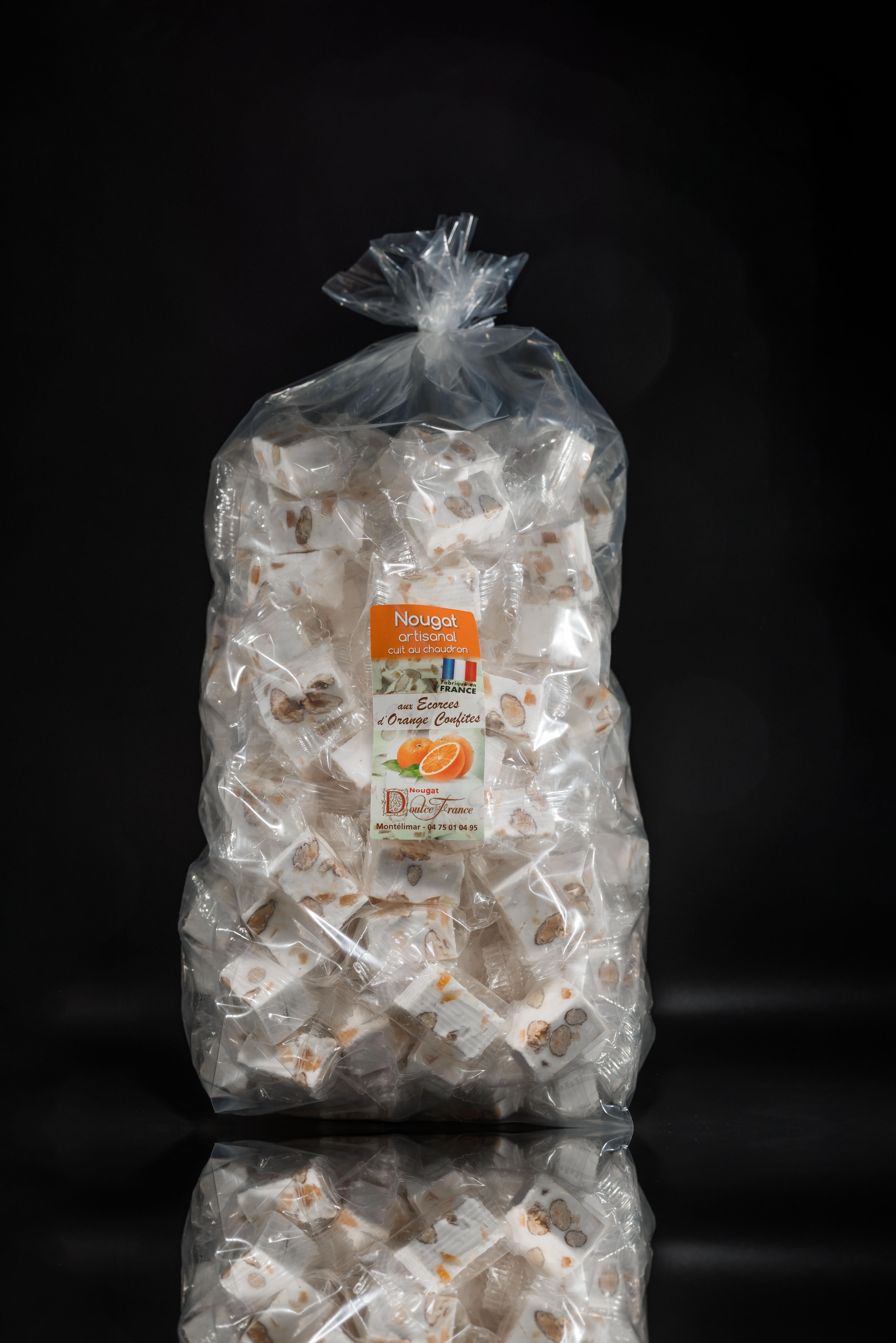 Sac vrac 2 kg Nougat aux écorces d'oranges confites