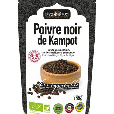 Pepe nero Kampot biologico e del commercio equo e solidale - 100 g
