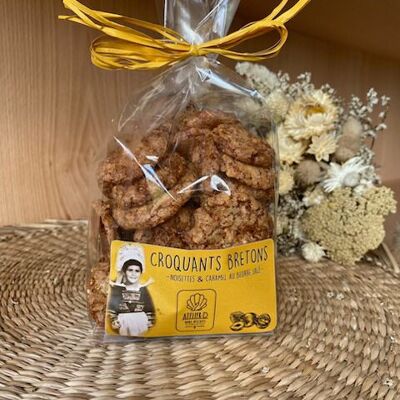 Galletas crujientes de avellana y caramelo