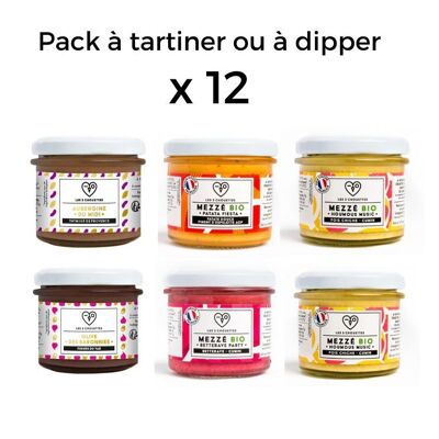 Pack à tartiner ou à dipper (6x12 produits, dont échantillons gratuits)