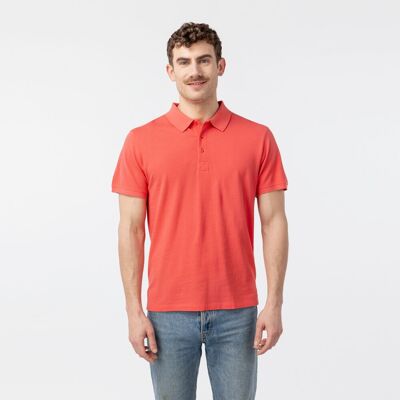 POLO MAN ALGODÓN ORGÁNICO ANEWA CORAL PRODUCTO DE COMERCIO JUSTO