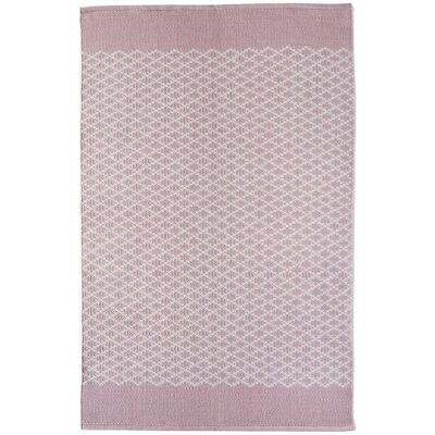 Tapis treillis tissé Hug Rug Rose